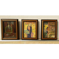 Triptix "o'zbek qizchasi". Triptych "The Uzbek Girl"